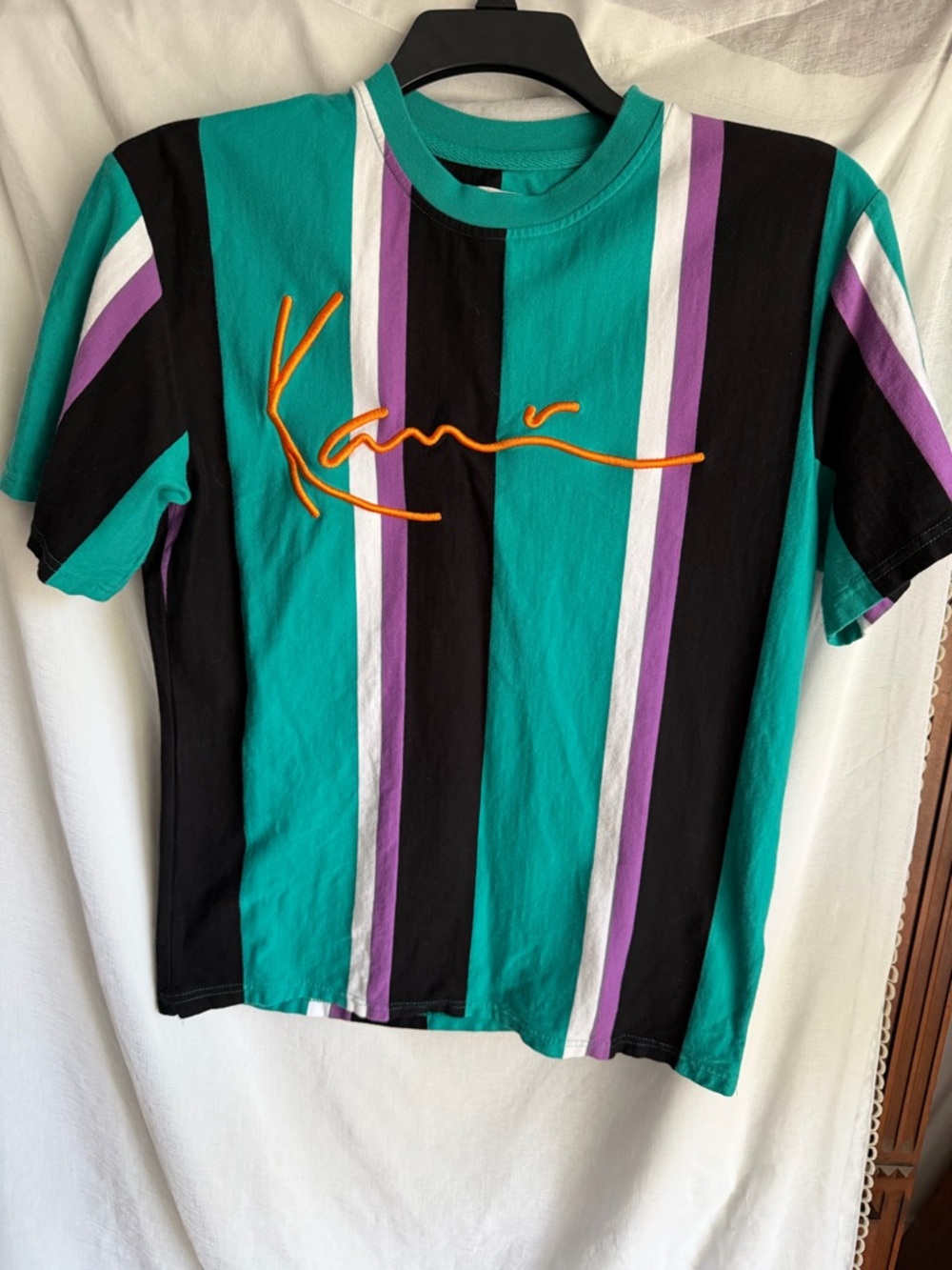 Mens T Shirt Karl Kani Vintage Big Logo Size Sm Urbanwear Streetwear Hip Hop